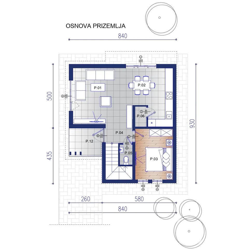 Montažna kuća KC 100, 100 m², Kampa & Casa