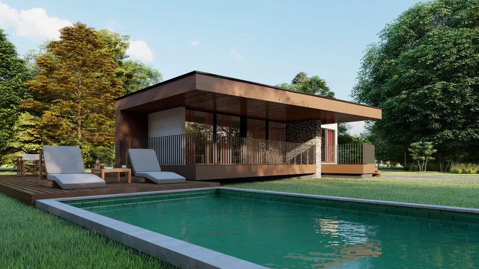 Montažna kuća KC Tip 40, 40 m², Kampa & Casa
