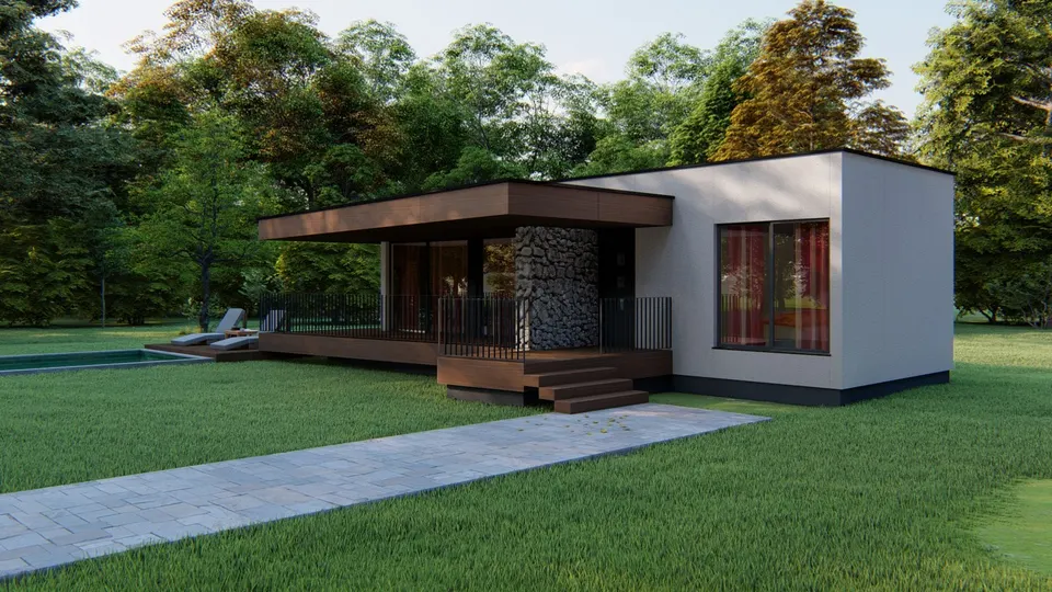 Montažna kuća KC Tip 40, 40 m², Kampa & Casa