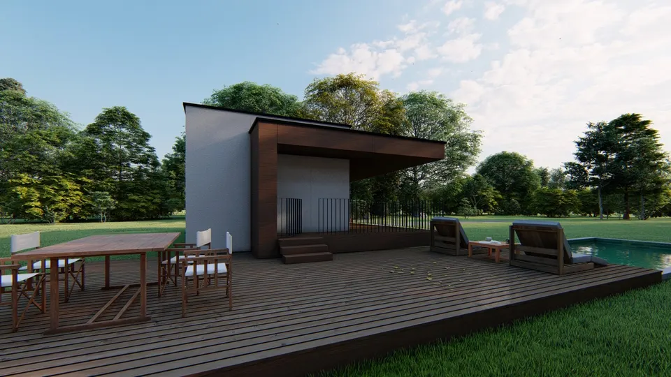 Montažna kuća KC Tip 40, 40 m², Kampa & Casa