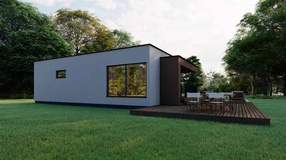 Montažna kuća KC Tip 40, 40 m², Kampa & Casa