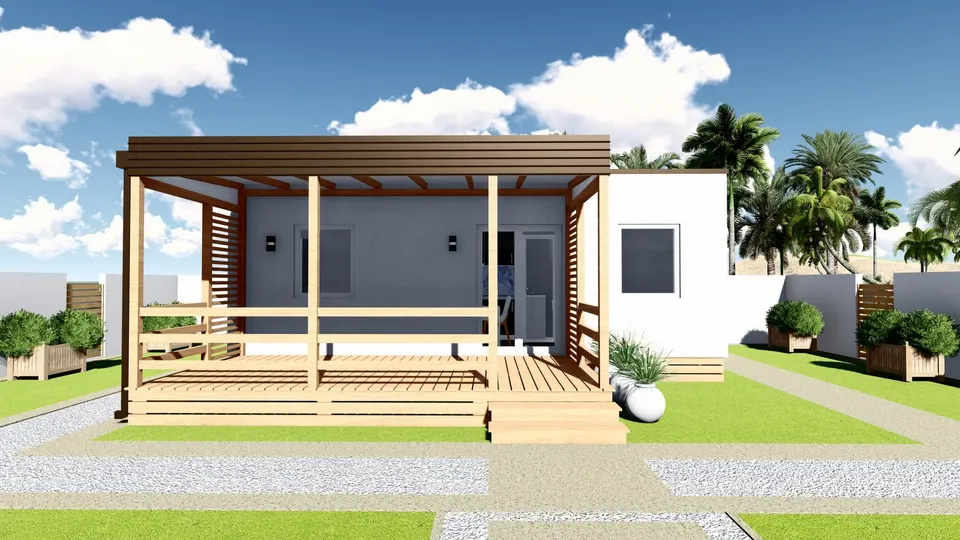 Montažna kuća TIP KC 24B, 24 m², Kampa & Casa