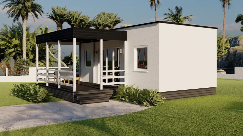 Montažna kuća TIP KC 32A, 32 m², Kampa & Casa