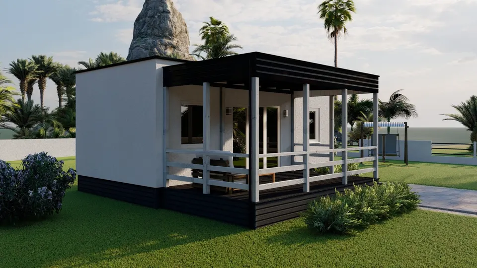Montažna kuća TIP KC 32A, 32 m², Kampa & Casa