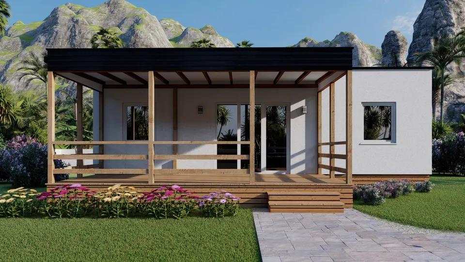 Montažna kuća TIP KC 39A, 39 m², Kampa & Casa