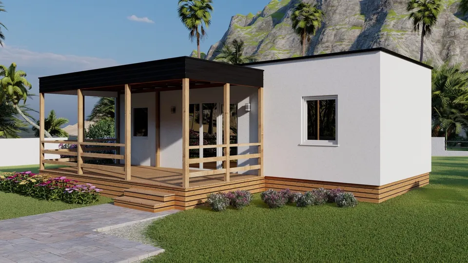 Montažna kuća TIP KC 39A, 39 m², Kampa & Casa