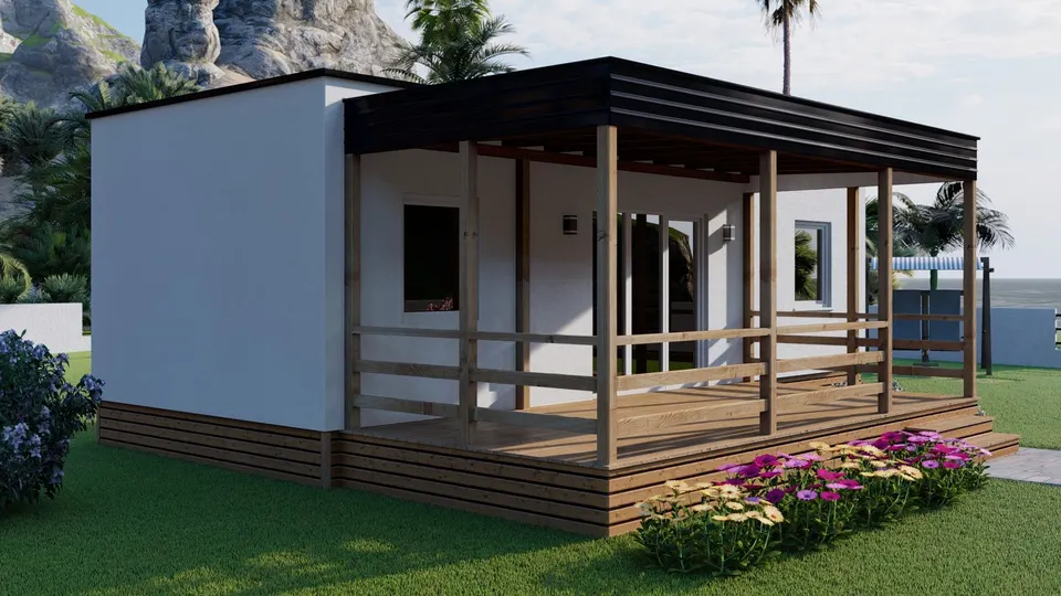 Montažna kuća TIP KC 39A, 39 m², Kampa & Casa