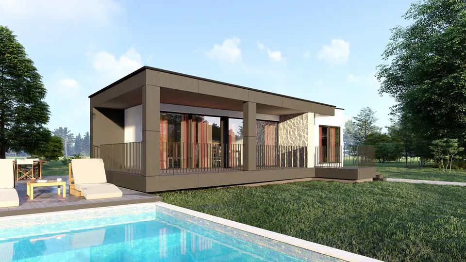Montažna kuća TIP KC 42, 42 m², Kampa & Casa
