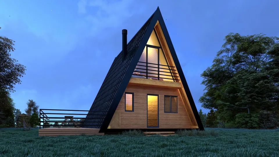 Montažna kuća TIP KC 46, 46 m², Kampa & Casa