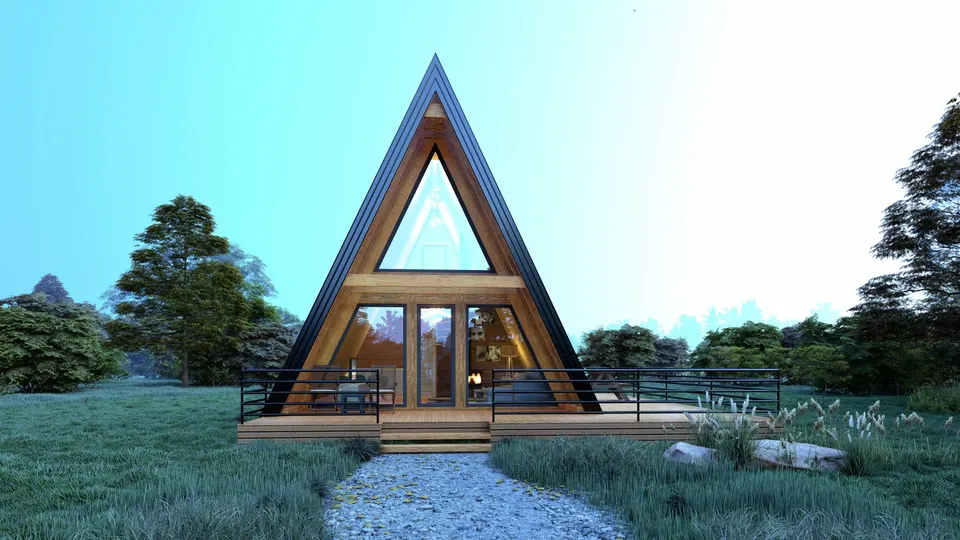Montažna kuća TIP KC 46, 46 m², Kampa & Casa