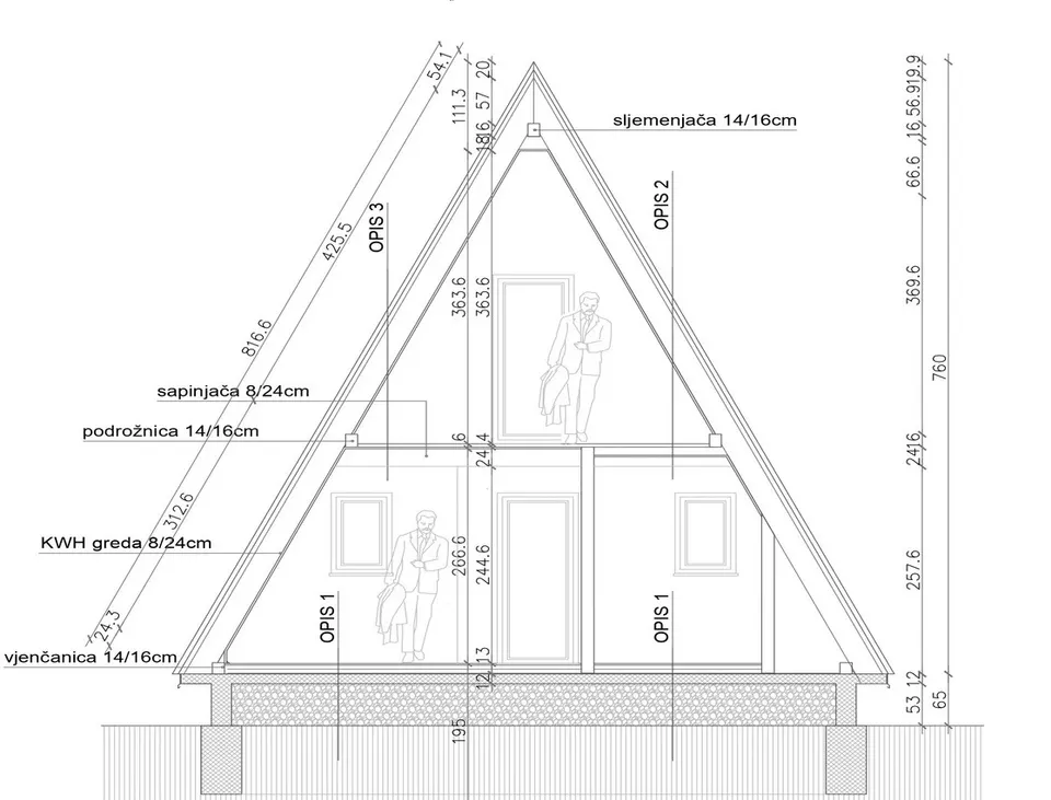 Montažna kuća TIP KC 48, 48 m², Kampa & Casa