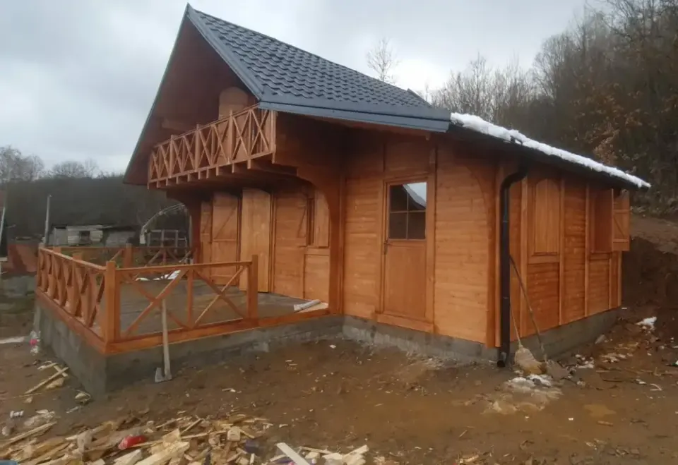 Montažna kuća Drvene kuće sa potkrovljem, 45 m², Kuće Nenić