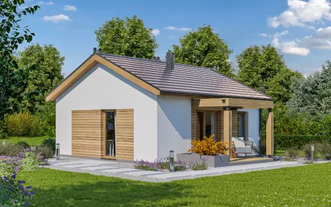 Montažna kuća Model 51, 102 m², Kvadrat Line