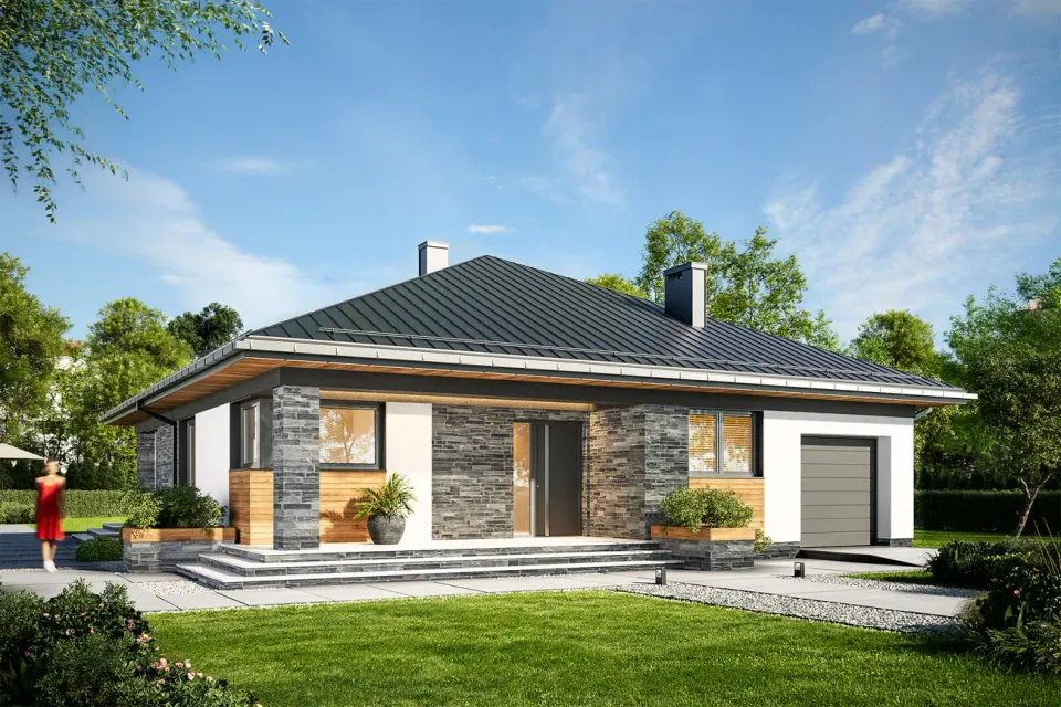 Montažna kuća Model 65, 151 m², Kvadrat Line
