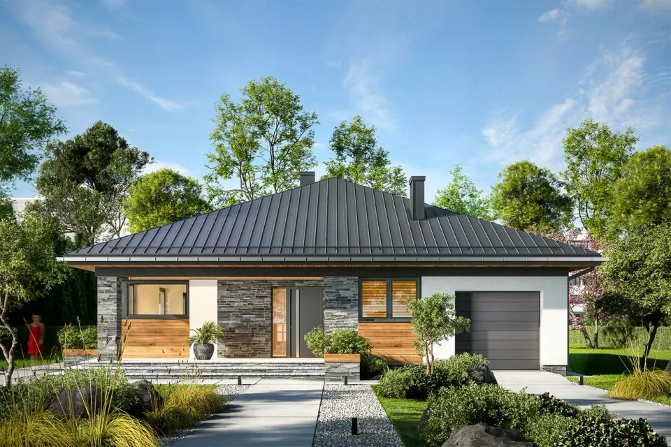 Montažna kuća Model 65, 151 m², Kvadrat Line
