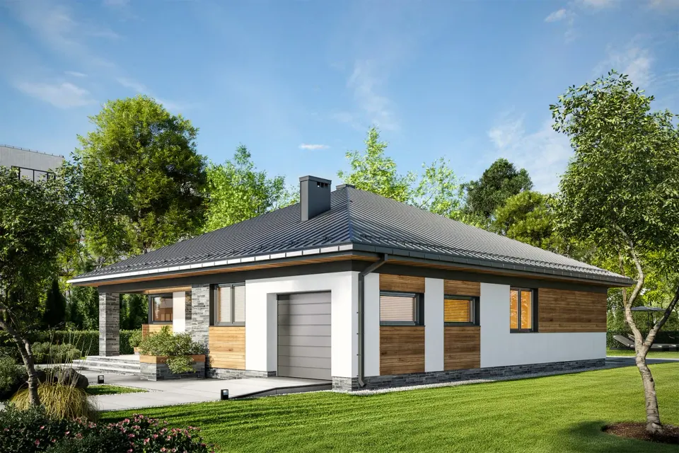 Montažna kuća Model 65, 151 m², Kvadrat Line
