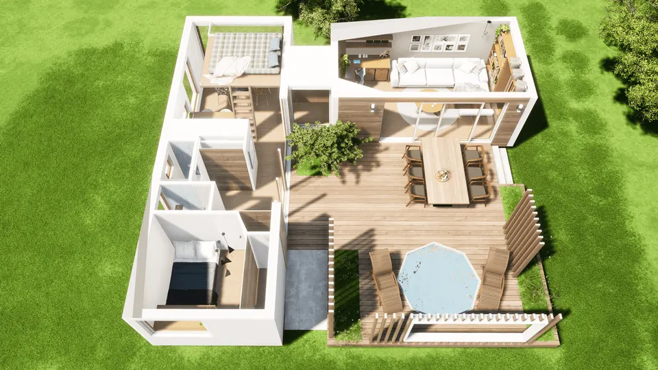 Montažna kuća SILVA serija, 35 m², LOGERA