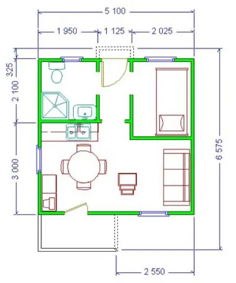 Montažna kuća Helena 27, 32 m², Luks M Kuće