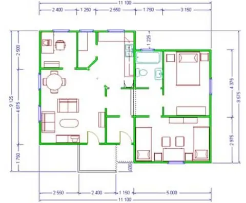 Montažna kuća Mirela 81, 81 m², Luks M Kuće