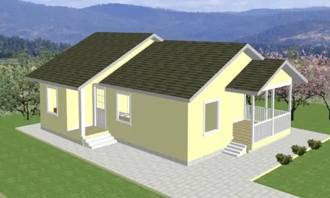 Montažna kuća Montažna kuća Katarina, 80 m², Maker Ivanjica