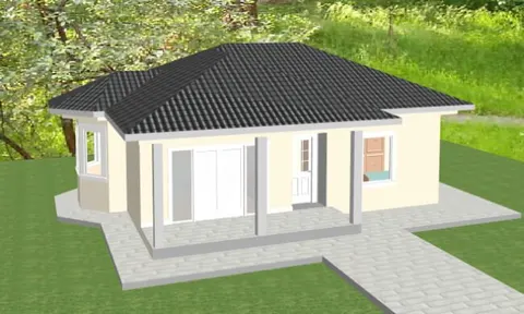 Montažna kuća Montažna kuća Lira, 68 m², Maker Ivanjica