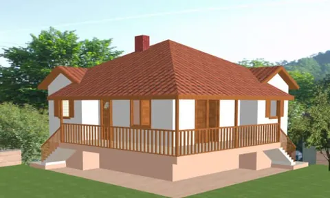 Montažna kuća Montažna kuća Santana, 99 m², Maker Ivanjica