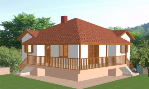 Montažna kuća Montažna kuća Santana, 99 m², Maker Ivanjica
