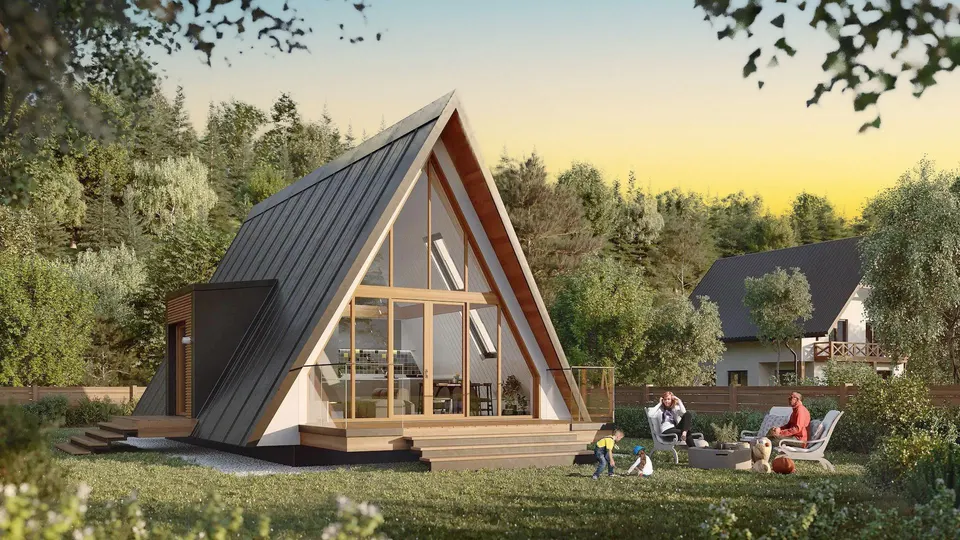 Montažna kuća A-Frame, 138 m², Markus House