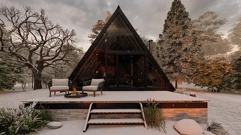 Montažna kuća A-Frame Economic, 43 m², Markus House