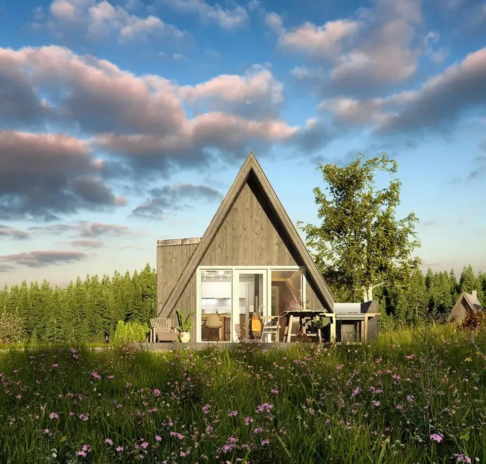 Montažna kuća A-Frame Modern, 56 m², Markus House