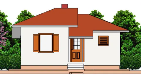 Montažna kuća AX-44a, 43 m², Markus House