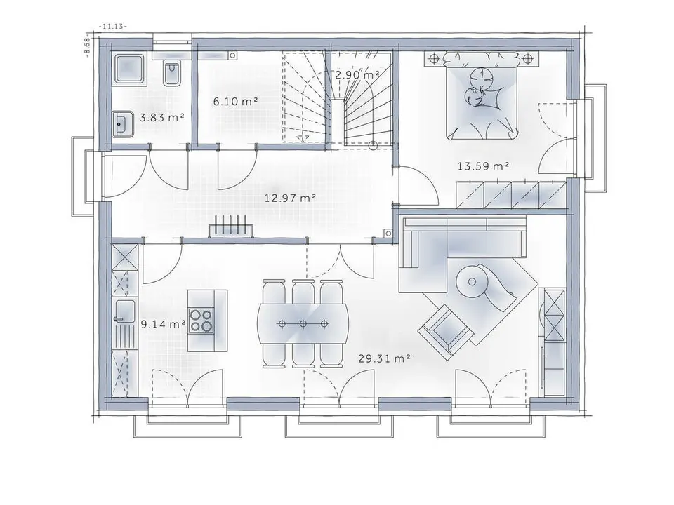 Montažna kuća Galija, 193 m², Markus House