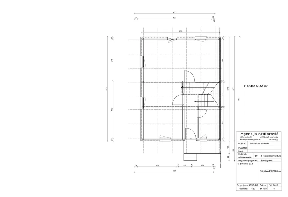 Osnova: Master Ivanjica Model 103, 103 m²