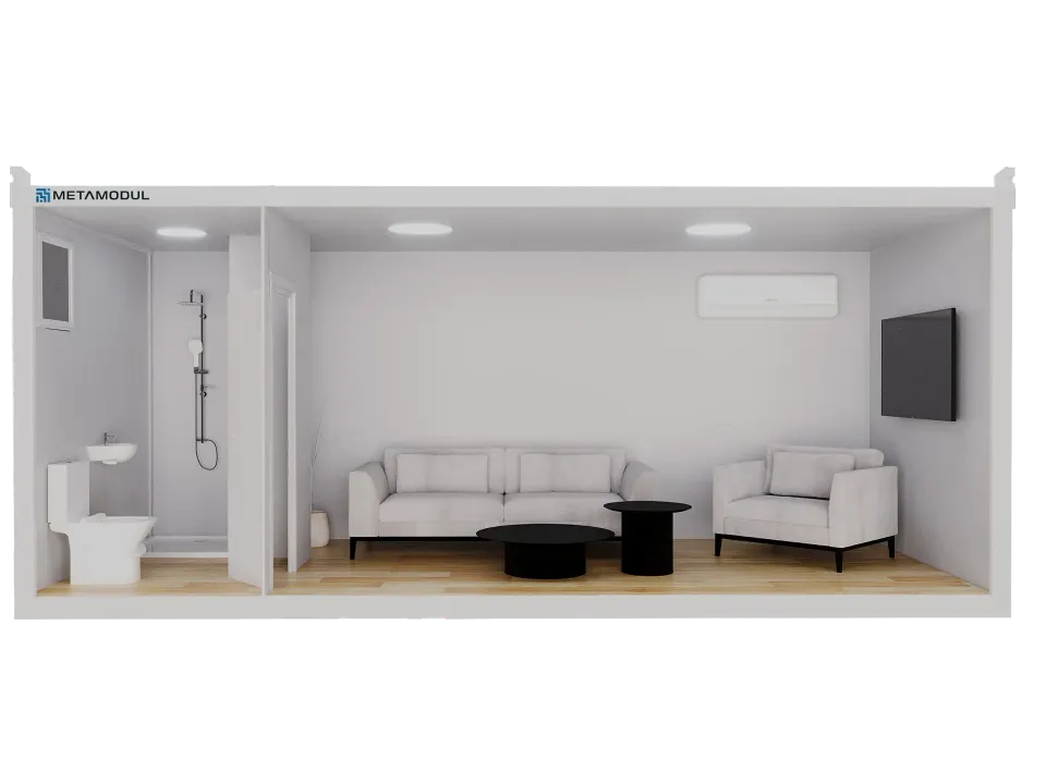 Montažna kuća Osnovni modeli, 14 m², Metamodul