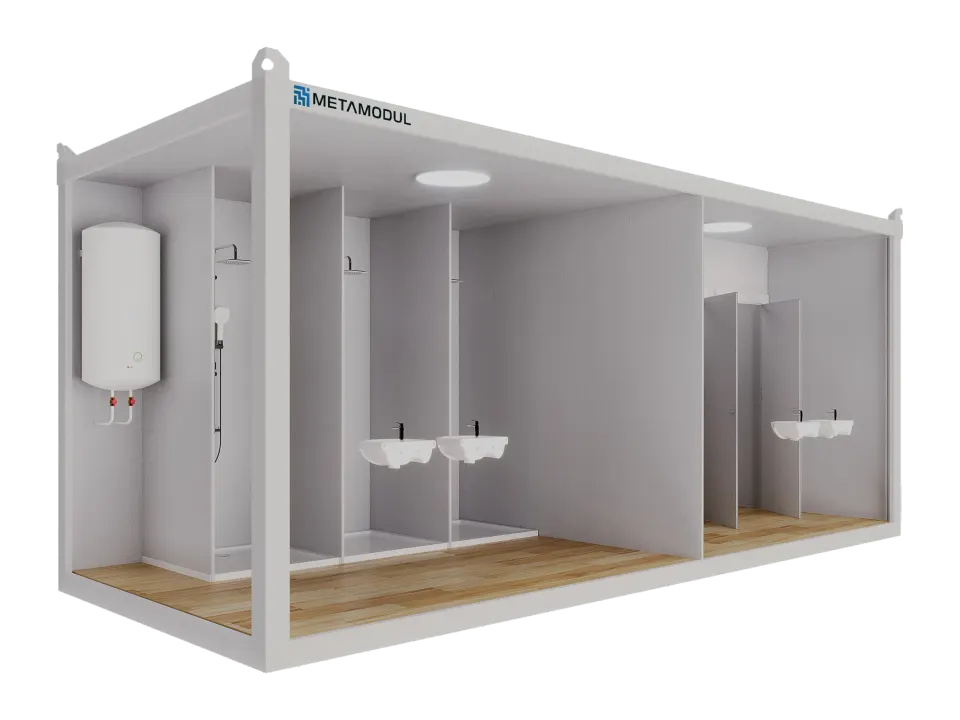 Montažna kuća Sanitarni modeli, 14 m², Metamodul