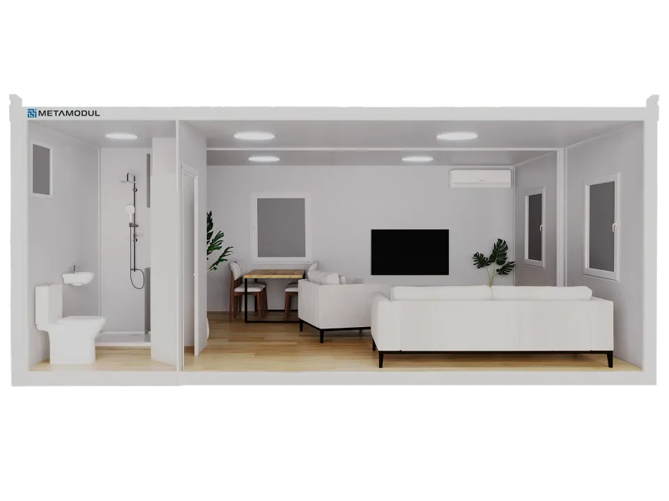 Montažna kuća Stambeni modeli, 29 m², Metamodul