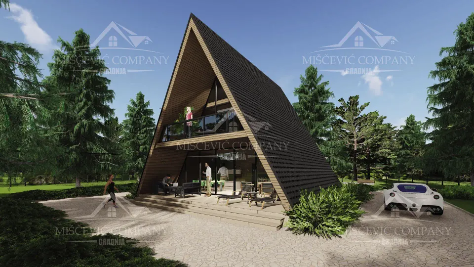 Montažna kuća Tip A 146, 146 m², Miščević Company