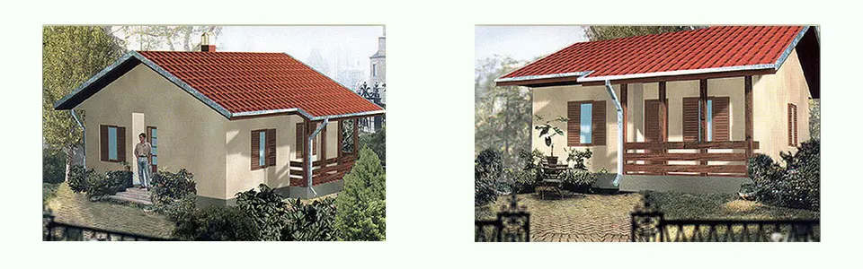 Montažna kuća Tip 52, 52 m², MK Rudak