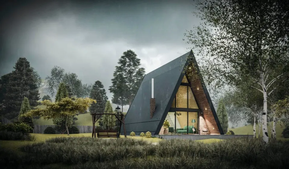 Montažna kuća A-FRAME, 70 m², Montažne kuće Šehić