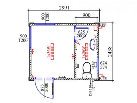 Montažna kuća Stambeni kontejner MB15, 15 m², MobilBox d.o.o.