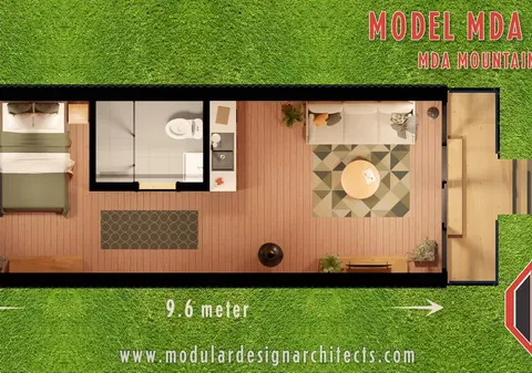 Montažna kuća MDA A40, 40 m², Modular Design Architects