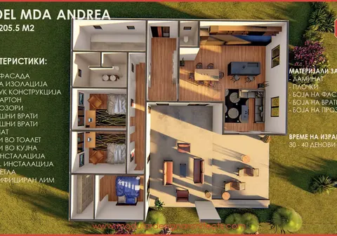 Montažna kuća MDA ANDREA, 206 m², Modular Design Architects