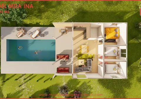 Montažna kuća MDA INA, 96 m², Modular Design Architects