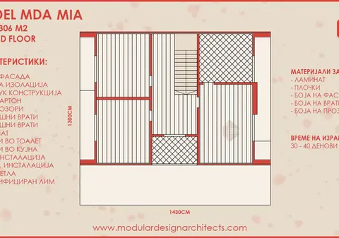 Montažna kuća MDA MIA, 306 m², Modular Design Architects