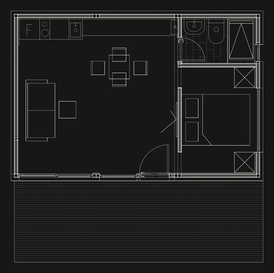 Osnova: Modular Houses M55, 55 m²