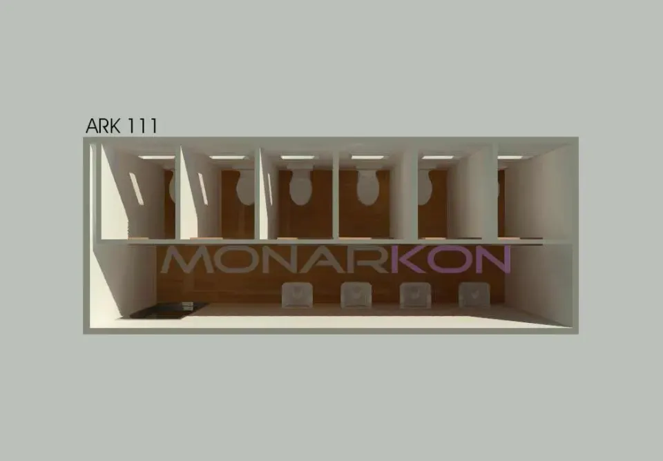 Montažna kuća Stambeni kontejner ARK 605, 15 m², Monarkon
