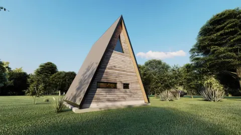 Montažna kuća A-Frame 01, 40 m², Montažne Box Kuće