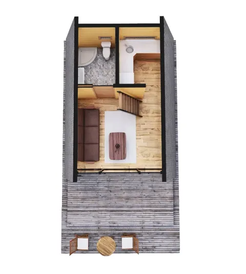 Montažna kuća A-Frame 01, 40 m², Montažne Box Kuće