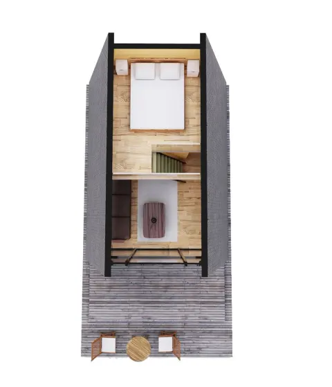 Montažna kuća A-Frame 01, 40 m², Montažne Box Kuće