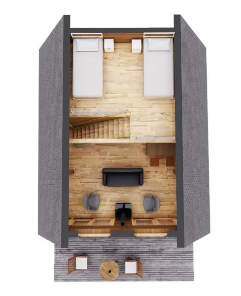 Montažna kuća A-Frame 02, 55 m², Montažne Box Kuće